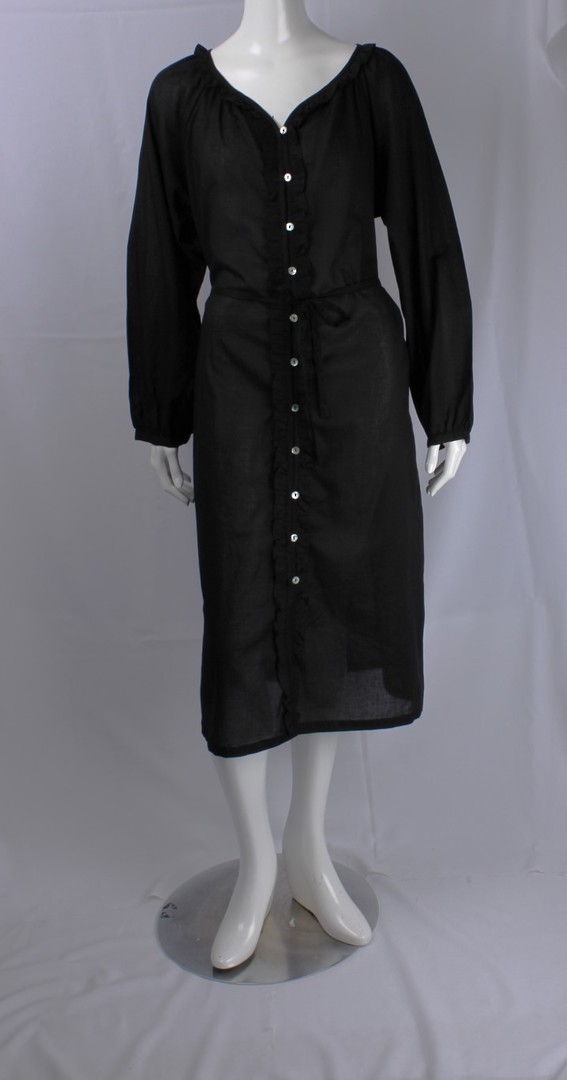 Alice & Lily plain ruffle cotton  dress black S,M,L.XL STYLE : AL/503 image 0